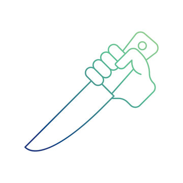Murderer  icon with white background vector stock illustration