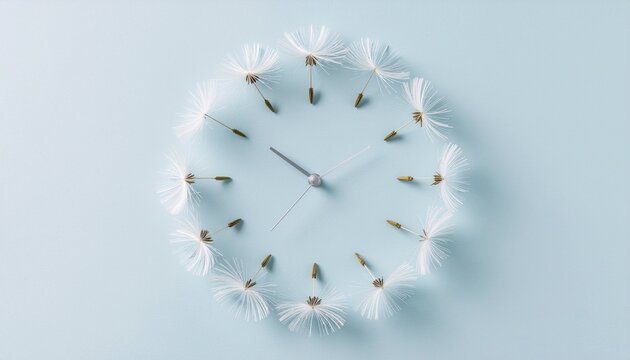 タンポポの種の時計