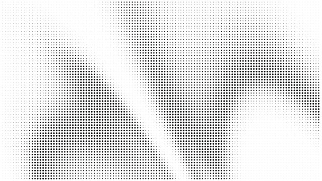 Abstract halftone pattern with varying dot density and white negative space halftone abstract gradient