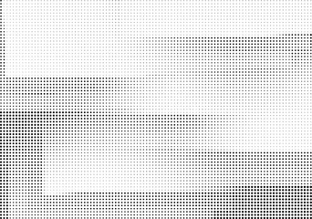Fototapeta premium Halftone dot pattern with varying density on transparent background