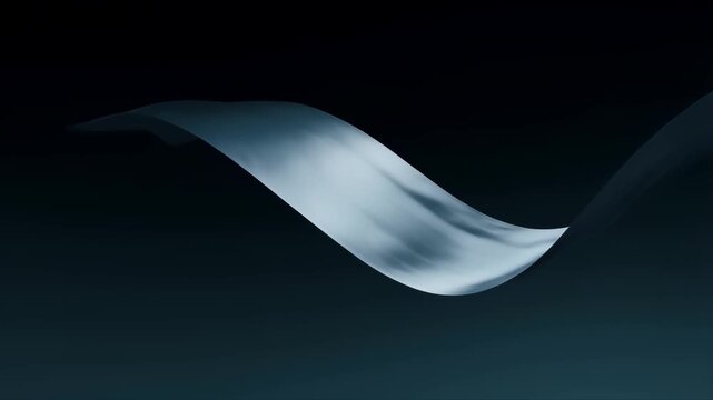 Magnificent Floating Satin Silk Fabric Flowing in the Air with a Smooth and Elegant Motion Featuring Luxurious, Textile, Fashion with Design