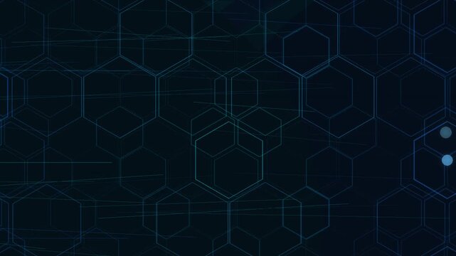 Cyber security or blockchain network concept background with faint hexagonal pattern