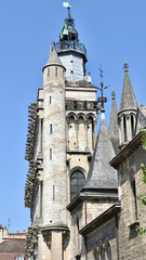 Fototapeta premium Profile View of the Gargoyles on the West Facade of Notre Dame of Dijon