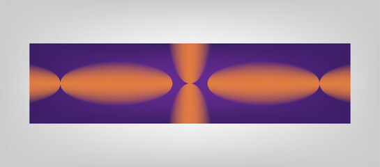 Obraz premium Modern Abstract Gradient LinkedIn Cover Background Template with Purple and Orange Geometric Minimal Design for Professional Profile Banner