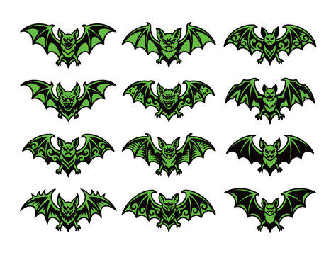 Green Bat Elements Collection