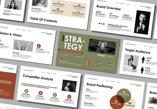 Brand Strategy Presentation Template Layout