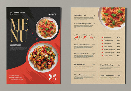 Restaurants Menu Design Template