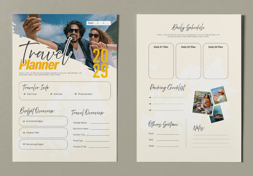 Vacation And Travel Planner Template