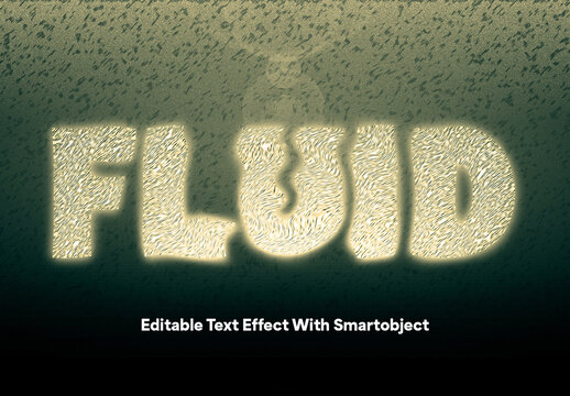 Soft Glow Abstract Text Effect