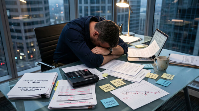 businessman working on computer