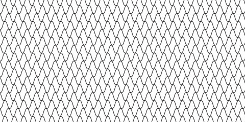 Football goal net seamless pattern. Curved rope net for sports equipment. Soccer goal net background. © nopi