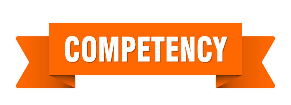 competency ribbon isolated on transparent background. competency ribbon