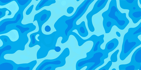Blue organic pattern with fluid shapes and camouflage like design © Bibhas