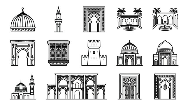 Islamic Architecture Domes Minarets Arches.