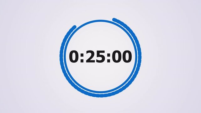 60 second countdown timer sequence with white number text glowing from 60 to 0 with thick golden circle elements on black background 4K UHD
