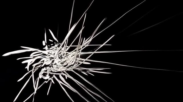Neural Network Abstract Tunnel with Glowing Golden Light Trails and Organic Looping Lines on a Dark Background