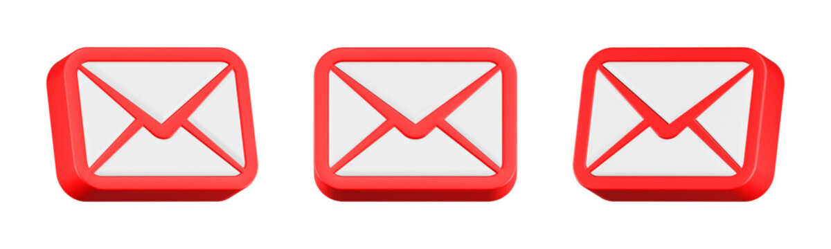 mail icon 3d rendering 