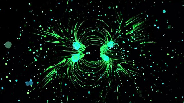 colorful particles background for video projects