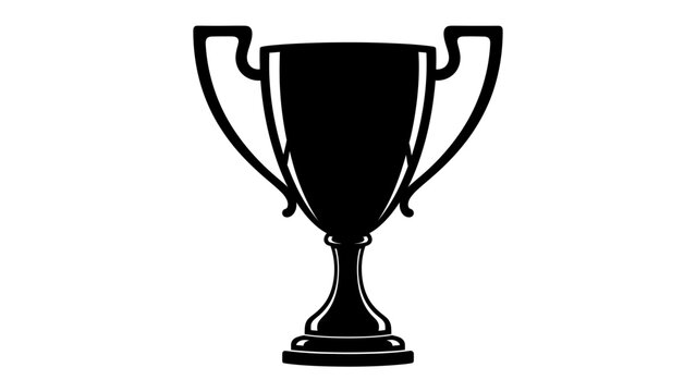 Silhouette of a Trophy Cup