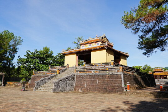 The historic Minh Mang Tomb in Hue, Vietnam - ベトナム フエ 世界遺産 ミンマン帝陵 歴史的建造物