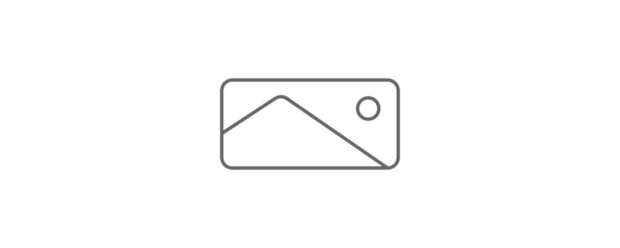 Simple image placeholder picture in a minimalist, flat design style