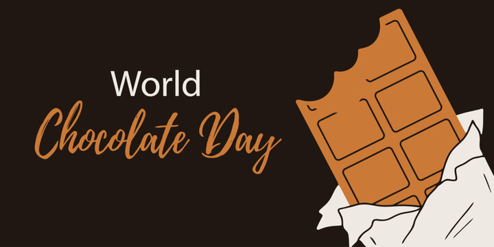 World Chocolate Day celebration with chocolate bar