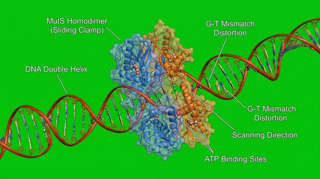 DNA Mismatch Repair &ndash; MutS Protein Complex Binding to DNA