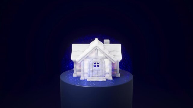 Residential Security and Property Insurance Concept Background
