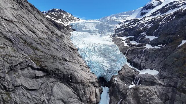 One of Norway's Most Famous Glaciers. Briksdal