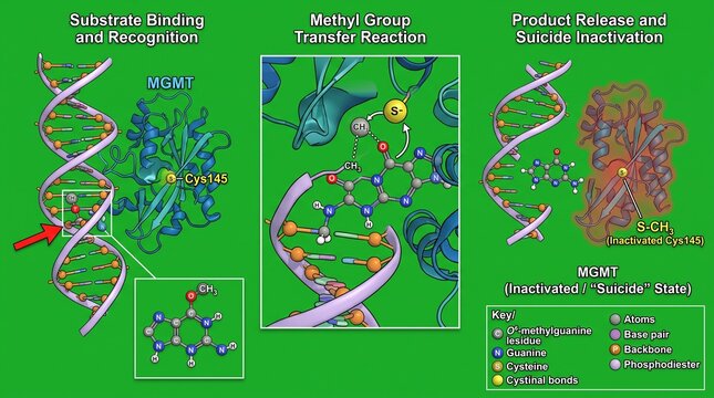O6-methylguanine-DNA methyltransferase transferring methyl group to DNA