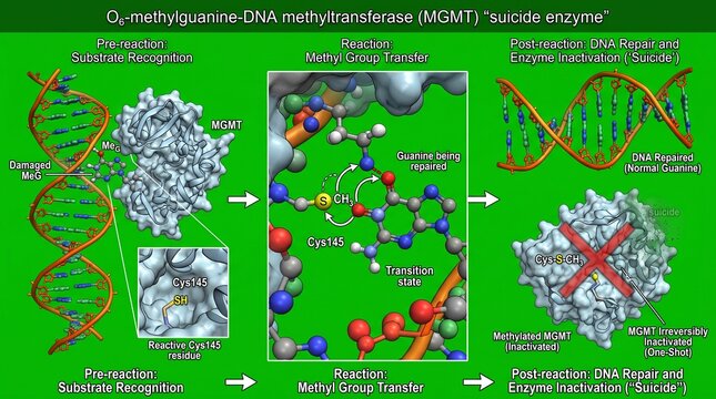 O6-methylguanine-DNA methyltransferase transferring methyl group to DNA