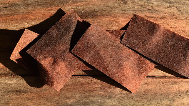 sandpaper. Wood surface with uniform scratch patterns from sanding, workshop material study. safety posters, maintenance manuals, designed for industrial assembly lines and welding operations.
