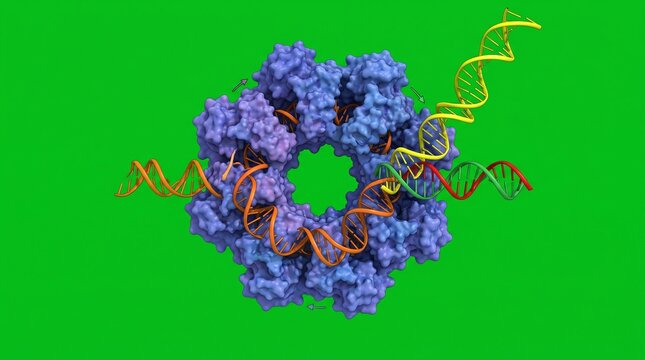 DNA&ndash;Protein Interaction Complex &ndash; Molecular Biology Visualization