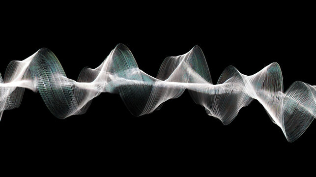 vibration. Low-frequency sound waves vibrating on dark background visualization. STEM education sheets, lab safety posters, designed for STEM education and laboratory safety posters.
