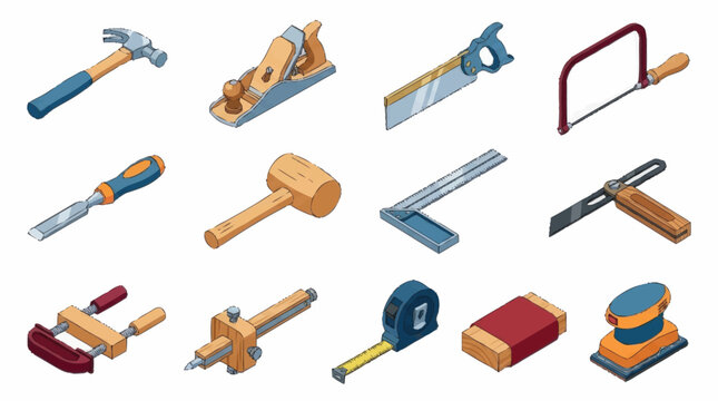 Collection of various carpentry and woodworking tools.