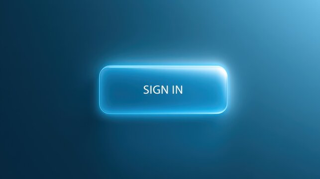 Stunning photo of icon for "SIGN IN" is illuminated on a blue gradient backdrop. The translucent image creates a sleek, modern visual, perfect for tech and file-sharing themes.
