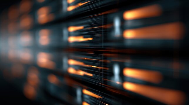 Stunning photo of abstract digital interface showing multiple user profiles and personal data panels for human resources management or social network analytics.
