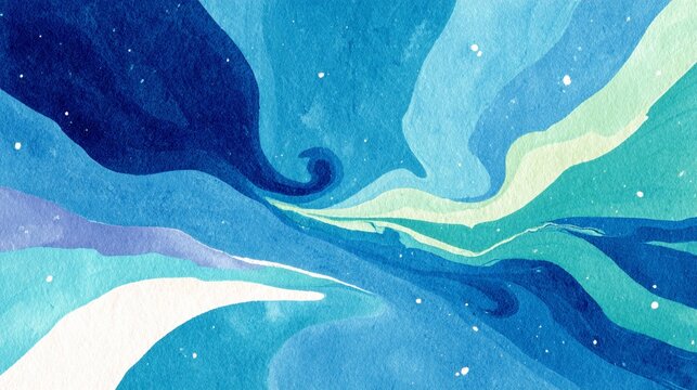 Japanese summer suminagashi ink marbling gradient watercolor abs
