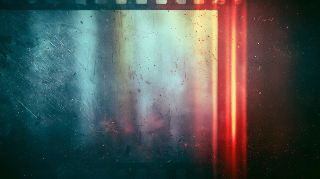 Film texture. Overlay image with scratch, dust, and light leaks. Background is retro, dirty, grunge, and noisy