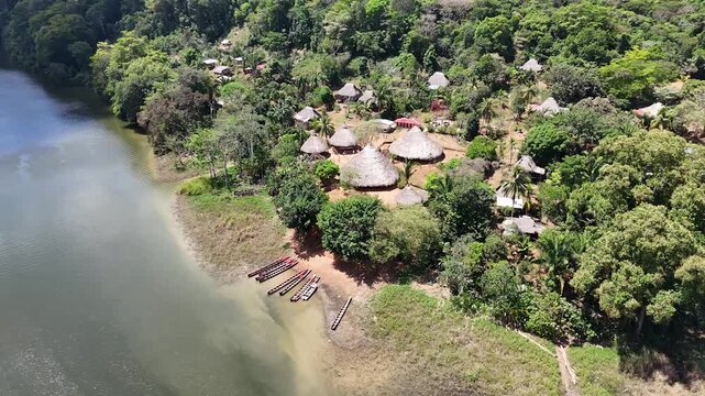 Embera Village Deep in the Panamanian Rainforest