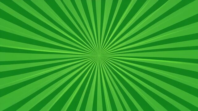 Green radial burst expanding outward with subtle glow effect on a solid backdrop for broadcast graphics