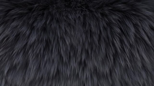 Abstract Fur Texture Reacting to Music Bass as Audio Visualizer, Rhythmic Energy Loop