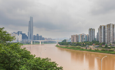Fototapeta premium Chongqing , China - June 07, 2026: Chongqing city during the day