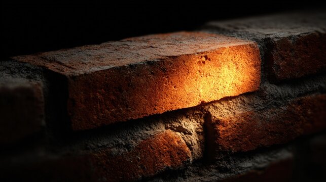 Old brick wall texture closeup