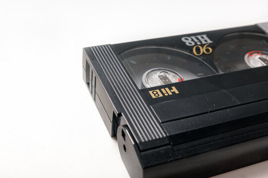 HI8 Video Cassette Tape &ndash; Vintage Analog Recording & Nostalgic Home Video Memory