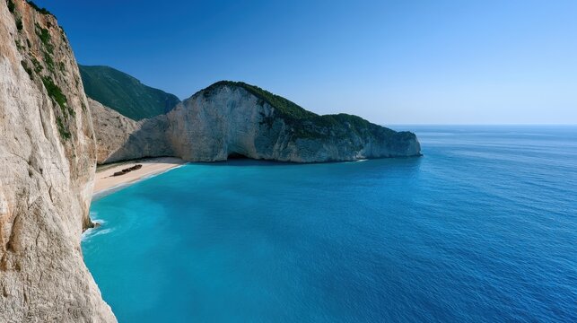 Stunning photo of zakynthos, Greek island, Navagio bay.
