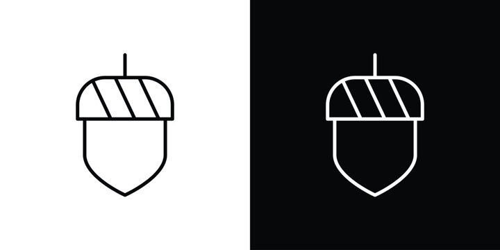 Hazelnut icon vector mark for web