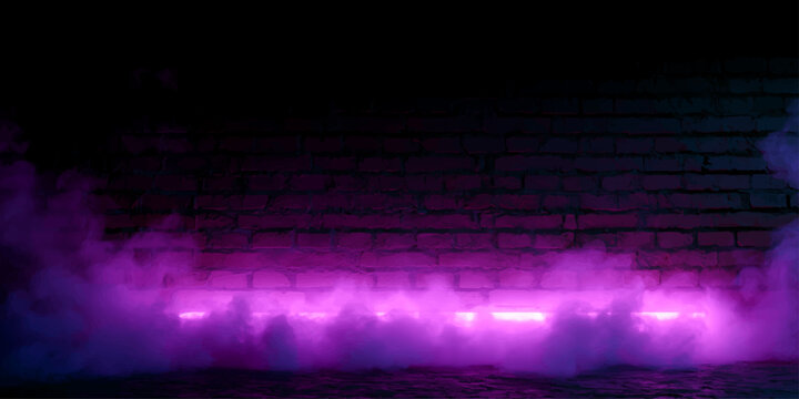 Abstract glowing binary code digital background with blue and purple neon light energy, motion blur, dark space loop wallpaper design with bright digital shine and color glow