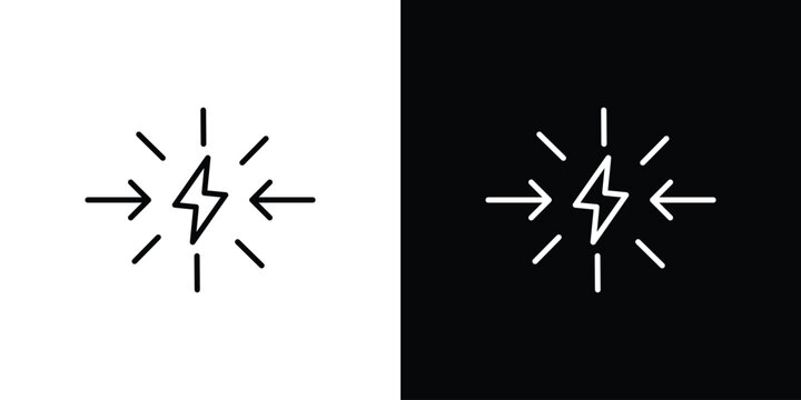 Conflict icon vector mark for web