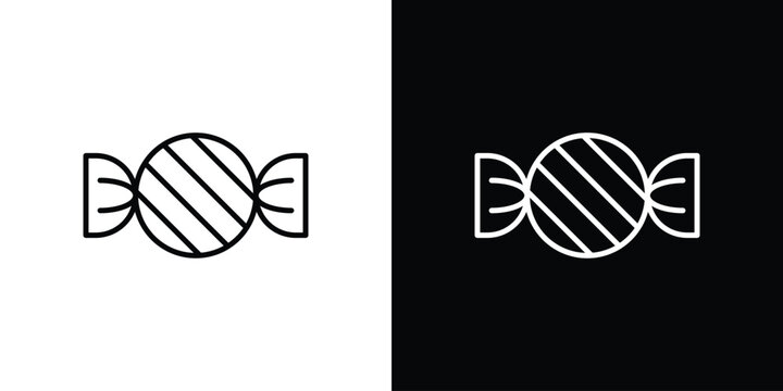 Candy icon vector mark for web